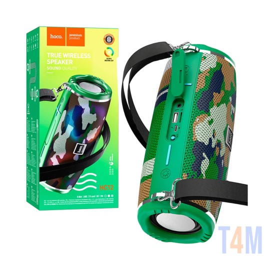 Altavoz Inalámbrico Deportivo Hoco HC12 FM/TF/AUX/USB 3600mAh BT V5.0 Militar Ligero